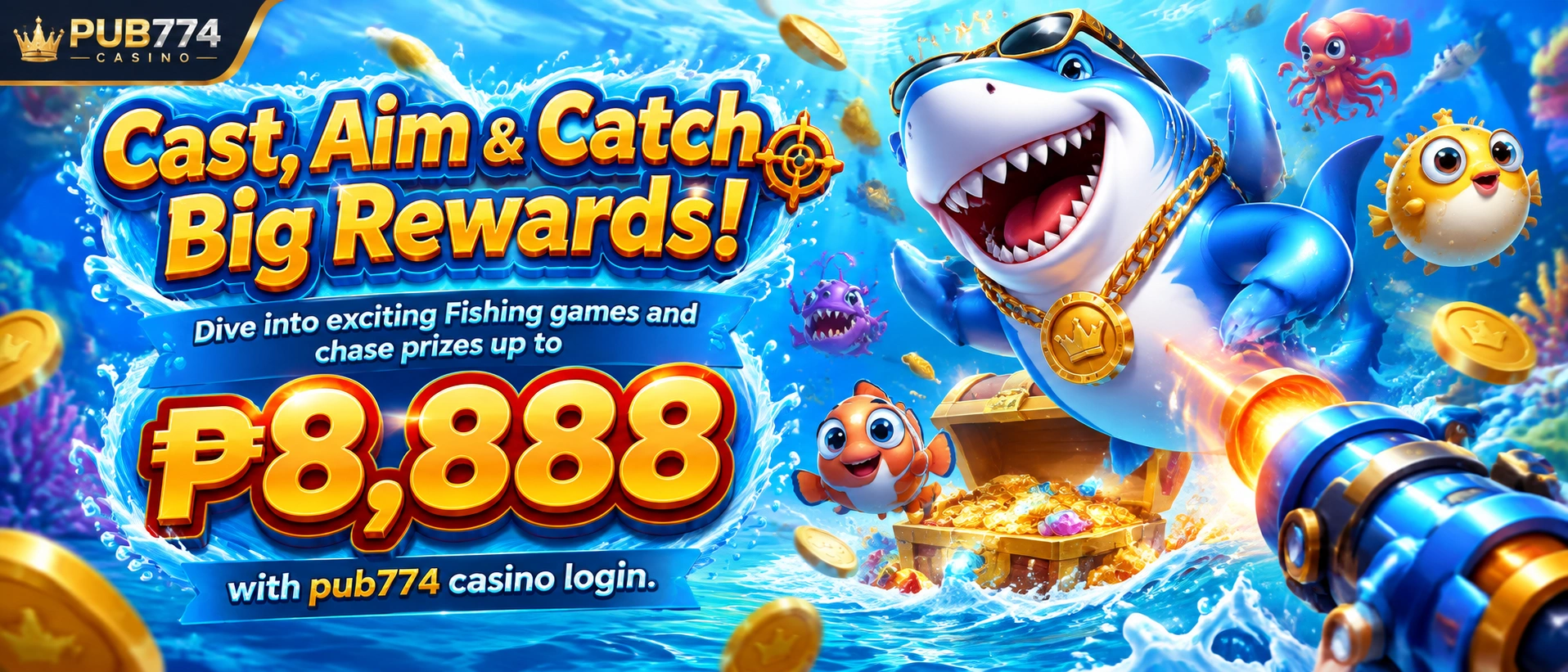 Fishing games lobby visual