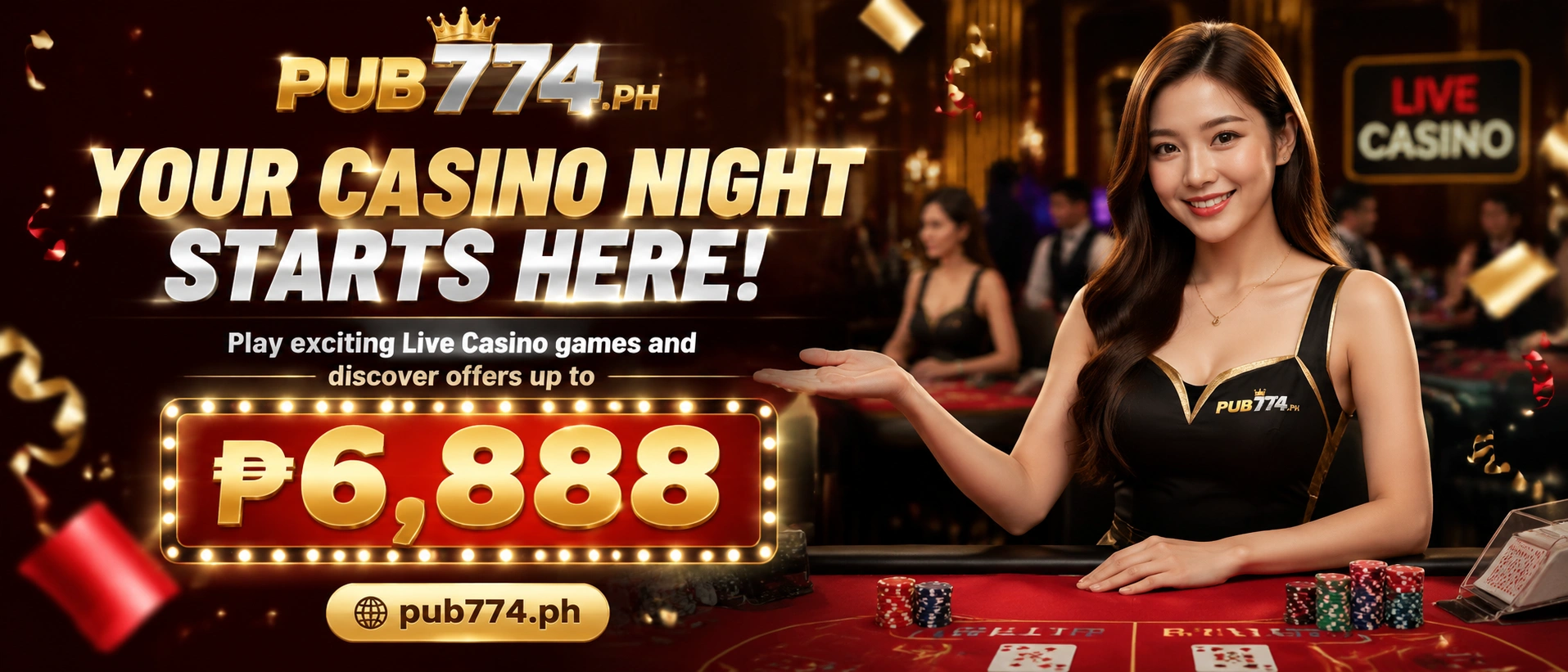 Live casino promotion visual